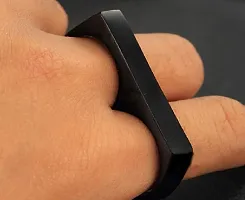 Alluring Black Stainless Steel   Rings For Men-thumb2