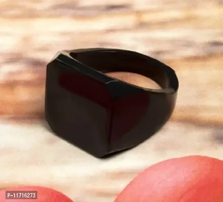 Alluring Black Stainless Steel   Rings For Men-thumb3