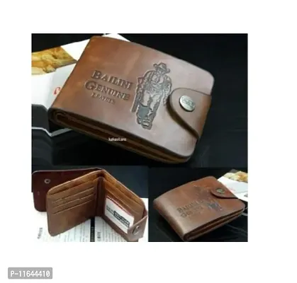 Designer Tan PU Textured Branded Wallet With Card Holder For Men