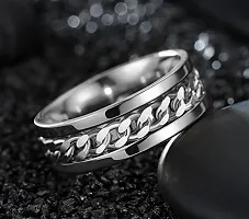 Alluring Silver Stainless Steel   Rings For Men-thumb2