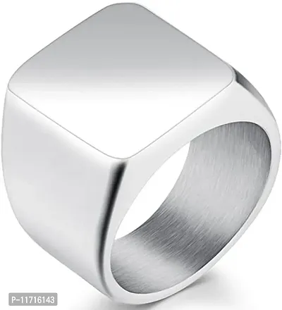 Alluring Silver Stainless Steel   Rings For Men-thumb0