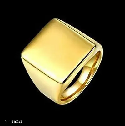 Alluring Golden Stainless Steel   Rings For Men-thumb0