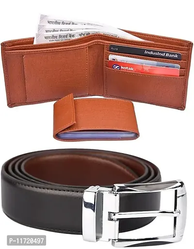 Stylish Fancy Faux Leather Solid Belts For Men-thumb0