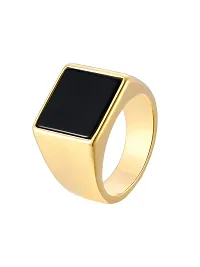 Alluring Golden Stainless Steel   Rings For Men-thumb2