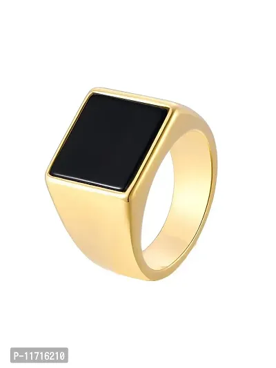 Alluring Golden Stainless Steel   Rings For Men-thumb3