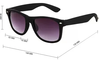 Fabulous Black Plastic Wayfarer Sunglasses For Men-thumb2