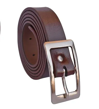 Stylish Fancy Faux Leather Solid Belts For Men