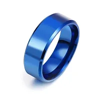 Alluring Blue Stainless Steel   Rings For Men-thumb1