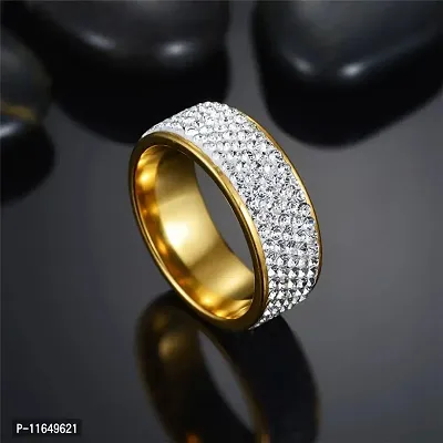 Stunning Stainless Steel Cubic Zirconia Ring Iced Out High Quality-thumb0