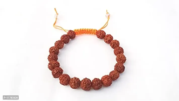 Rudraksha Wrist Mala/Bracelet With Paanch Mukhi 5 Faces For Men/Women-thumb3