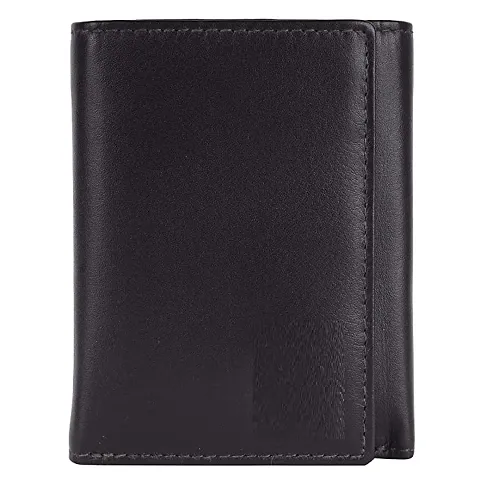 Designer Faux Leather Textured Three Fold Wallets For Men