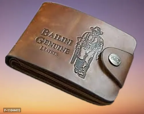 Designer Tan PU Textured Branded Wallet With Card Holder For Men