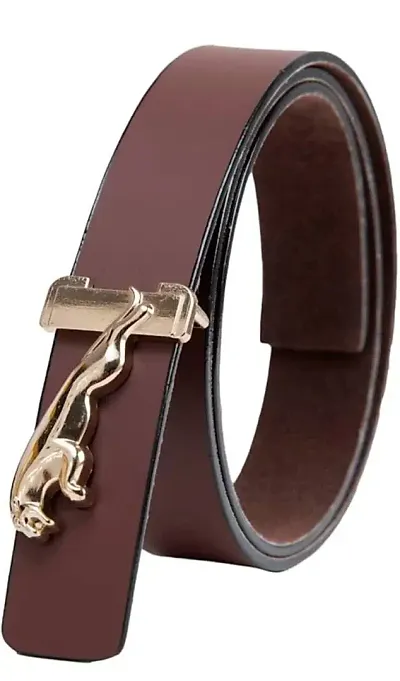Stylish Solid Slim Synthetic Leather Belts For Men