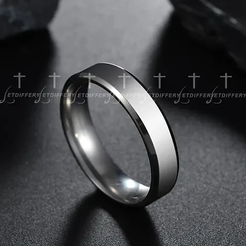 Stylish Stainless Steel Silver Ring For Men