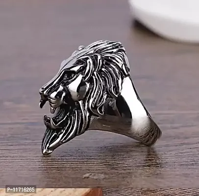Alluring Silver Stainless Steel   Rings For Men-thumb0