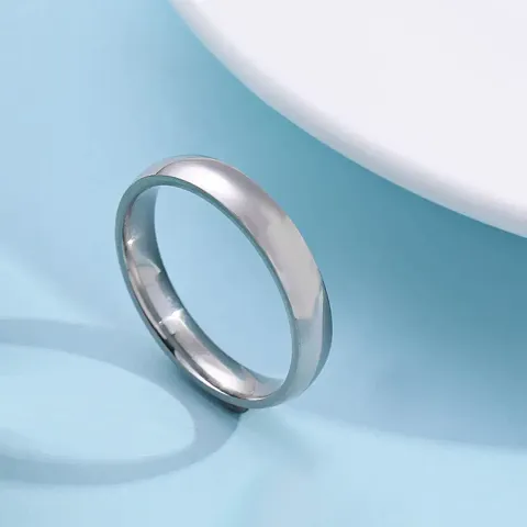 Stylish Stainless Steel Silver Ring For Men