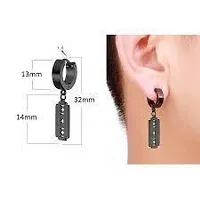 Alluring Non-Piercing Magnetic Multicoloured Stainless Steel  Studs For Men Pack Of 2-thumb2