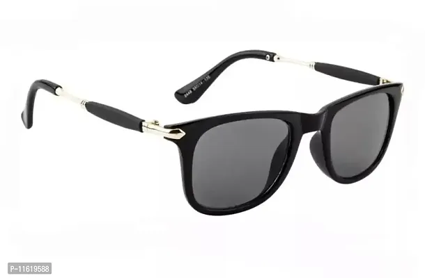 Fabulous Black Plastic Wayfarer Sunglasses For Men-thumb0