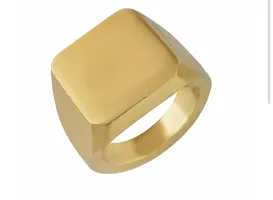 Alluring Golden Stainless Steel   Rings For Men-thumb2