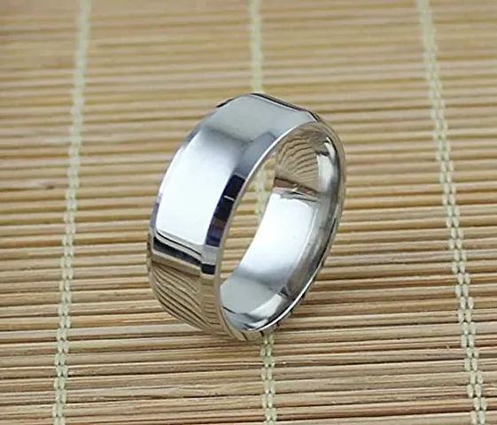 Stylish Stainless Steel Silver Ring For Men