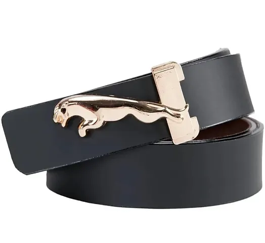Men's Solid Leatherette Belt For Party Occasion