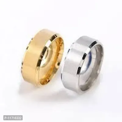 Alluring Multicoloured Stainless Steel   Rings For Men Pack Of 2