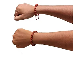 Rudraksha Wrist Mala/Bracelet With Paanch Mukhi 5 Faces For Men/Women-thumb1