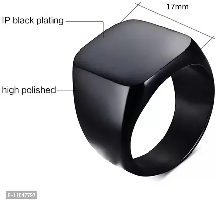 Designer PU Textured Black Ring And Leatherette Wallet For Men-thumb2