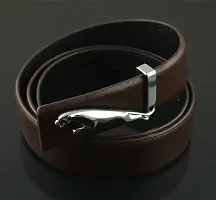 Stylish Fancy Faux Leather Solid Belts For Men-thumb2