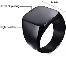 Designer PU Textured Black Ring And Leatherette Wallet For Men-thumb1