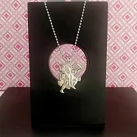 Sterling Silver God Hanuman Pendant With Chain for Men   Women&nbsp;-thumb1