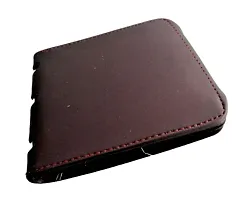 Designer Brown PU Textured Branded Wallet With Card Holder For Men-thumb3