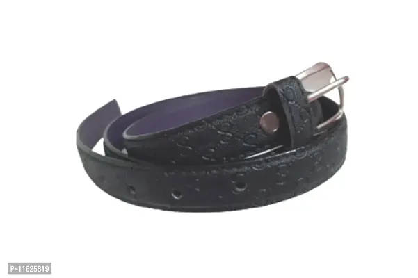 Attractive Faux Leather Black Belt For Women-Girls