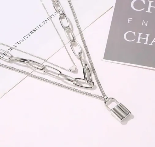 Stylish Stainless Steel Chain With Pendant For Men
