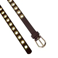 Stylish Pu Leather Brown Belt For Girls And Women-thumb1