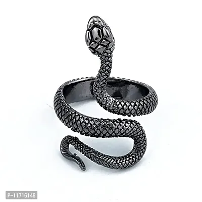 Alluring Black Stainless Steel   Rings For Men-thumb0