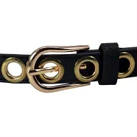 Stylish Pu Leather Black Belt For Girls And Women-thumb1