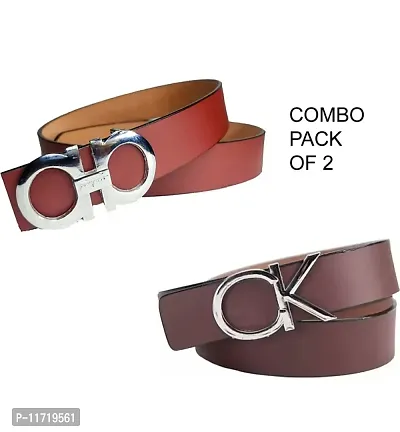 Stylish Fancy Faux Leather Solid Belts For Men