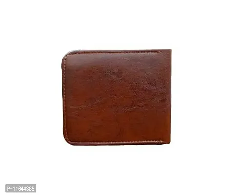 Designer Tan PU Textured Branded Wallet With Card Holder For Men-thumb4