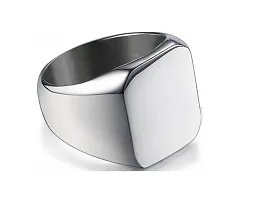 Alluring Silver Stainless Steel   Rings For Men-thumb1