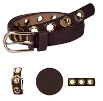 Stylish Pu Leather Brown Belt For Girls And Women-thumb2