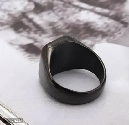 Alluring Black Stainless Steel   Rings For Men-thumb4