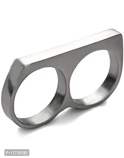 Alluring Silver Stainless Steel   Rings For Men-thumb0