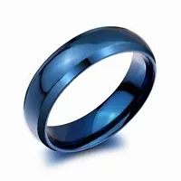 Alluring Blue Stainless Steel   Rings For Men-thumb2