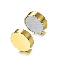 Alluring Non-Piercing Magnetic Multicoloured Stainless Steel  Studs For Men Pack Of 2-thumb2