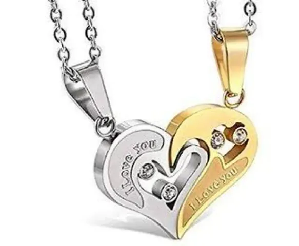 Stylish Stainless Steel Silver Chain With Pendant For Men