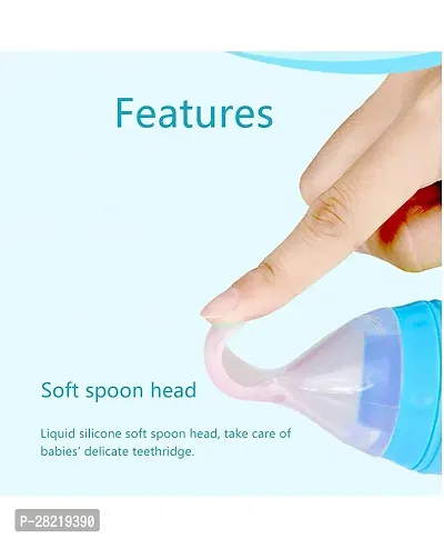 Anti-colic Slim Essential Bpa-free Baby Feeding Bottle  125ml With Silicon Spoon Bottle And Fruit Nibbler -  Pack Of 3-thumb3