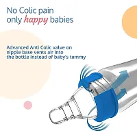 Anti-colic Slim Essential Bpa-free Baby Feeding Bottle  125ml With Silicon Spoon Bottle And Fruit Nibbler -  Pack Of 3-thumb4