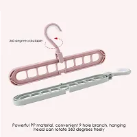 Unicron Multi-Function Storage Rack Magic Rotating Anti-Skid Folding Drying Rack Portable Hanging Household Wet and Dry Clothes Hanger Closet Hook Pack of 2-thumb3