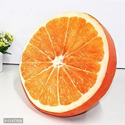 Grapits Creative 3D Printed Orange Fruit Pillow Round (1 PCS)-thumb0